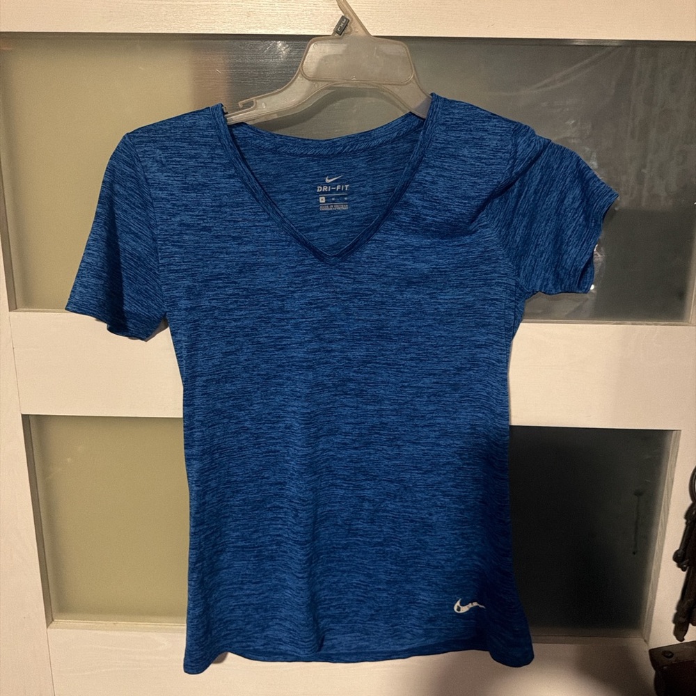 3 for 15*** 
Nike Women's Heathered Royal Blue V-Neck Dri-FIT Tee